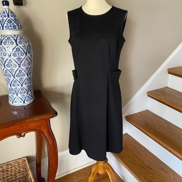 Loft Black Knit Sleeveless Dress 6 - Picture 1 of 8